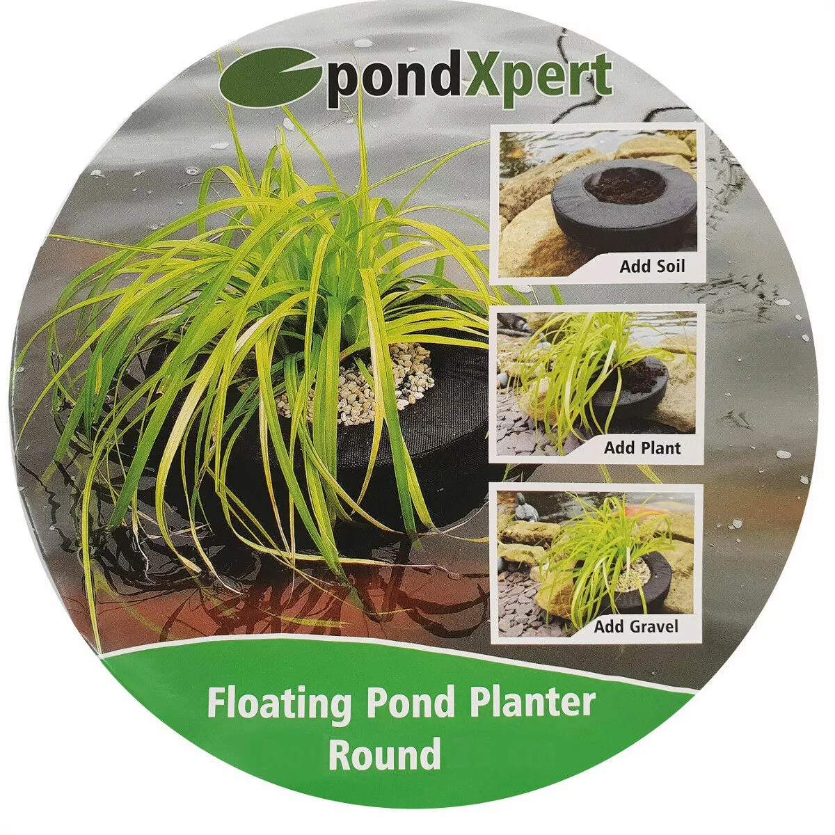 Floating pond planter